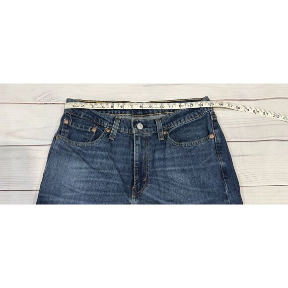 Levi's 511 Men's Slim Fit Jeans W32 L30 Dark Wash Blue Denim Straight Leg - Picture 8 of 15